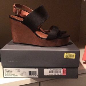 Suede wedges